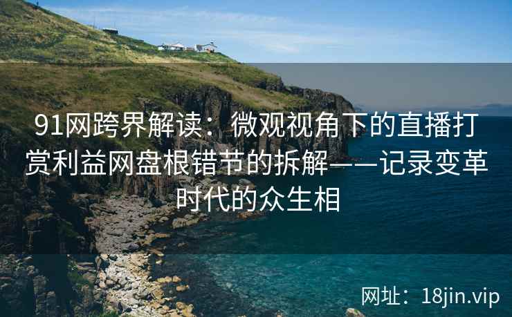 91网跨界解读：微观视角下的直播打赏利益网盘根错节的拆解——记录变革时代的众生相